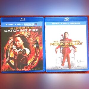 The Hunger Games "Catching Fire" and "Mockingjay" Blu-ray Disc Movies